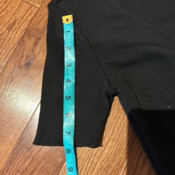 Zara  black knit ribbed top Sz s - Picture 7 of 10